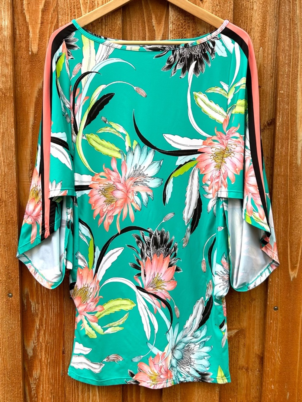 TRINA TURK Shangri La Kaftan Swim Coverup Summer Dress Resortwear Vacation S/M